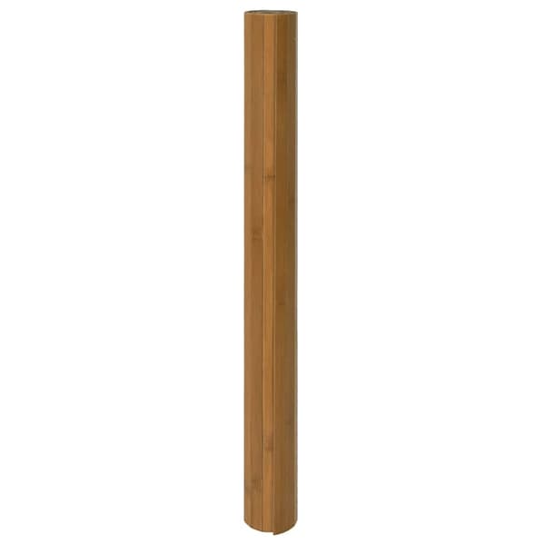 vidaXL Suorakulmainen matto, ruskea, 70x200 cm, bambu