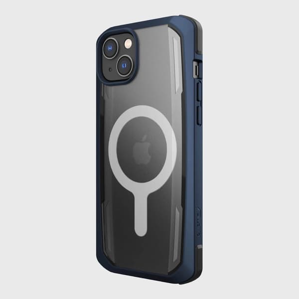 Raptic X-Doria Secure Case iPhone 14 med MagSafe-skyddsskal blå