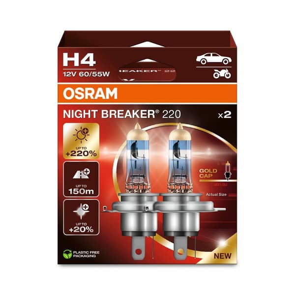Osram Nattbrytare H4 NL 220%