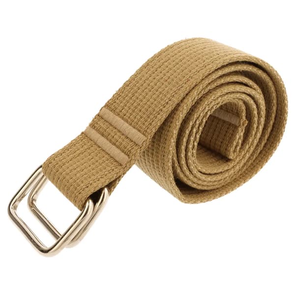 Buksebælte i bomuld 40 mm BEIGE 90 cm