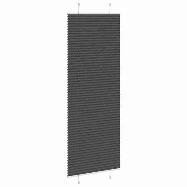 vidaXL plissegardin sort 70x200 cm stofbredde 69,4 cm