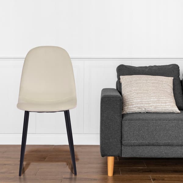 KLÄDD STOL VARDAGSRUM KONTOR SALERNO BEIGE