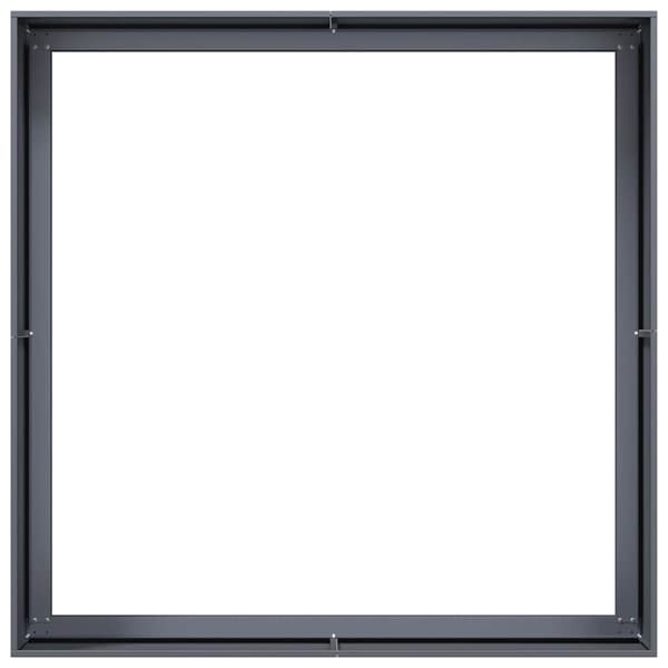 vidaXL Blomkruka antracit 100x100x40 cm stål