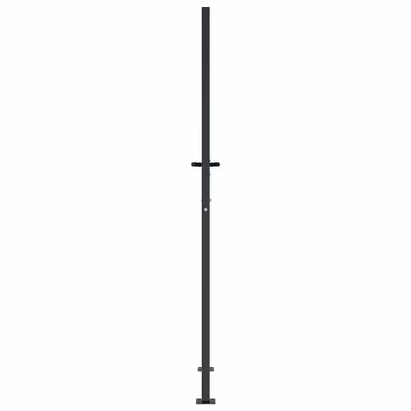 vidaXL Trädgårdsgrind, Antracit, 105x205 cm, Stål, Träddesign