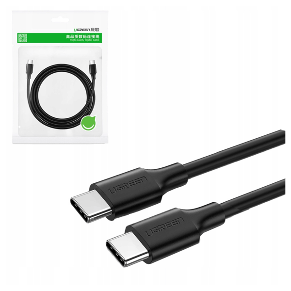 UGREEN US286 USB-C till USB-C-kabel 0,5 m (svart)