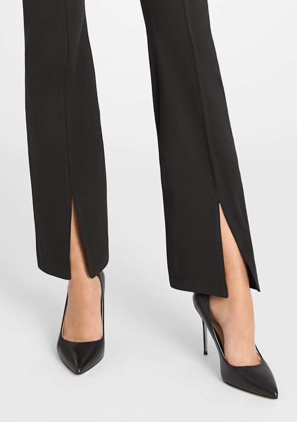 Dameleggings flared med stilfuld slids 853 Flared Marilyn L BLACK