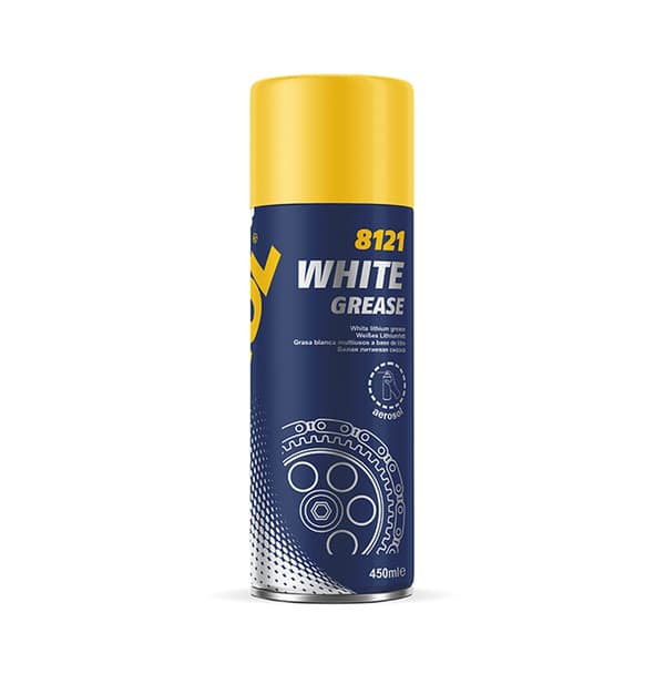 Mannol valkoinen rasva 450ML - valkoinen yleisrasva (suihke) (8121) (12)