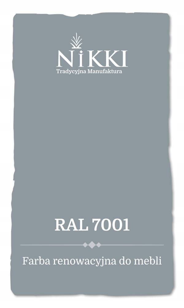 Färg för köksskåpsfronter grå blå RAL7001 satin 1L