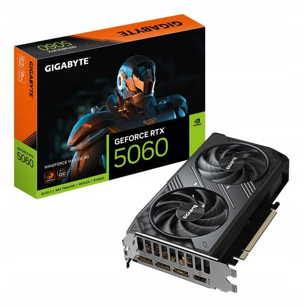 Näytönohjain Gigabyte RTX 5060 WINDFORCE MAX OC 8GB