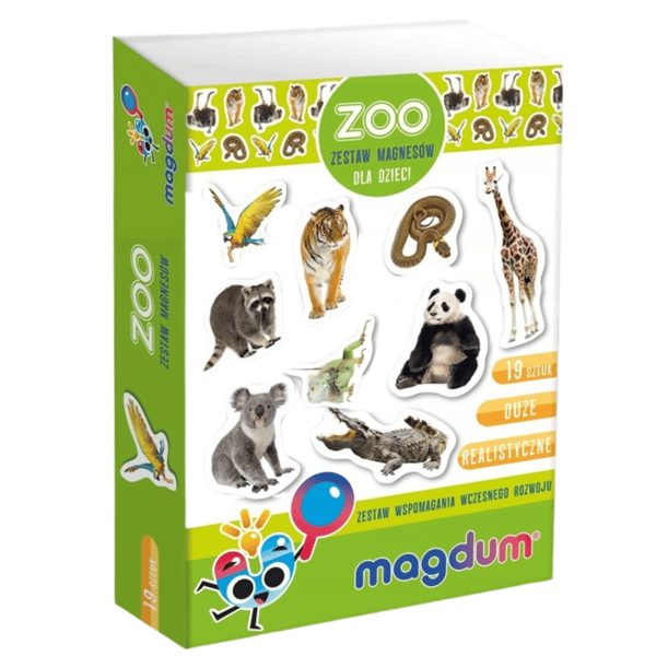 Zoo magnetset vilde dyr realistisk design solid udførelse MV6032-02