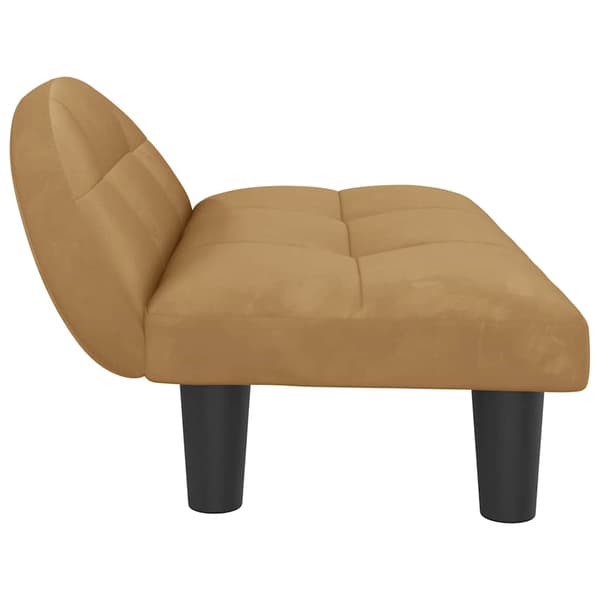 vidaXL Hundbädd, Brun, 70x52x30 cm, Sammet