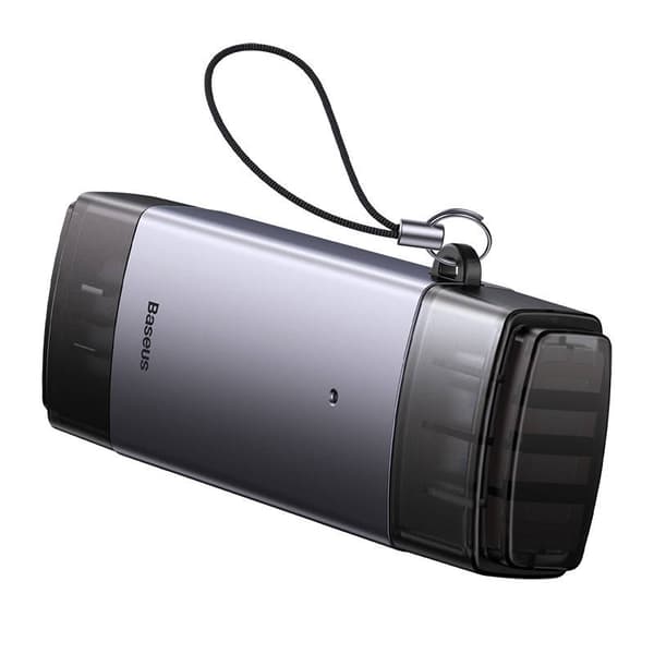 Baseus Lite -sarjan SD/TF-muistikortinlukija, USB + USB-C (harmaa)