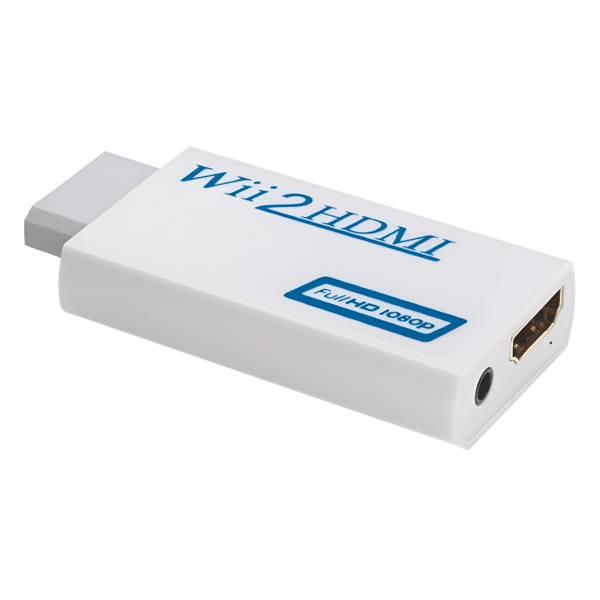 Adapter Wii Nintendo til HDMI med AUX lyd Konverter Multi Out