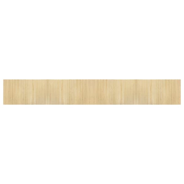 vidaXL Rektangulär matta, ljus naturfärgad, 60x400 cm, bambu