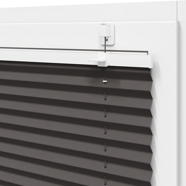 vidaXL plissegardin sort 105x200 cm stofbredde 104,4 cm