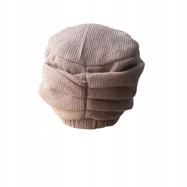 Varm vintermössa, Aurora turban med rosa pannband, bambufoder