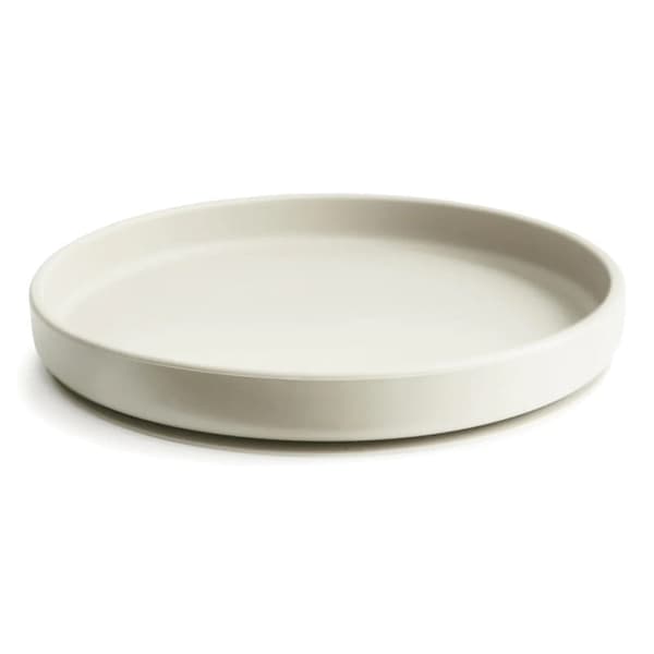 Silikonilevy imukupilla Classic Ivory, Mushie