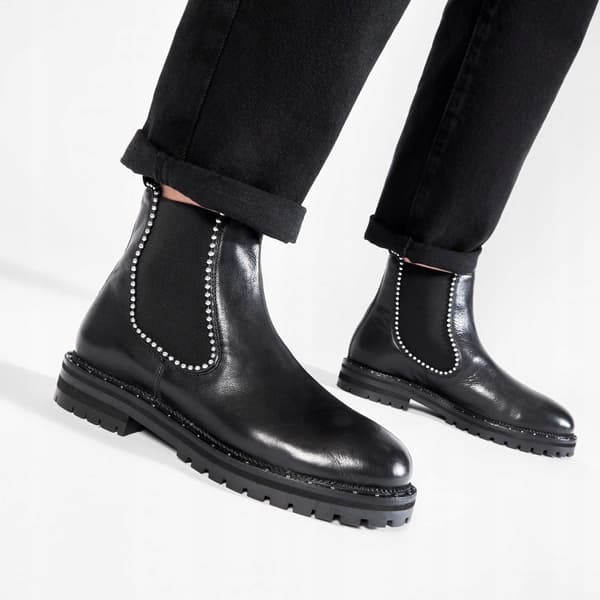EVA MINGE DAME SLIP-ON ANKELSTØVLER SORT 37 3_8