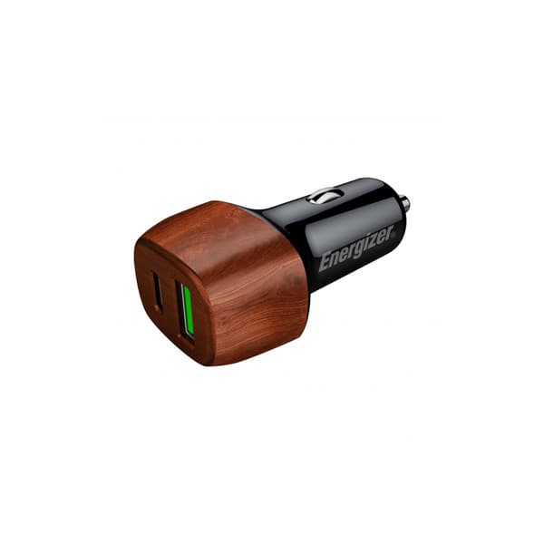 Energizer Ultimate - USB-C & USB-A Biloplader 38W PD + QC3.0 (Valnød)