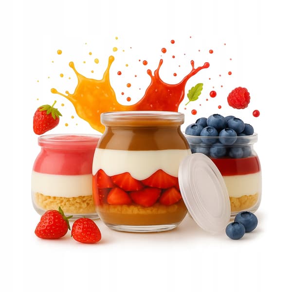 5x EFTERRÄTTSBÄLTAR 100 ml GLASBURK FÖR EFTERRÄTT Dessertkopp