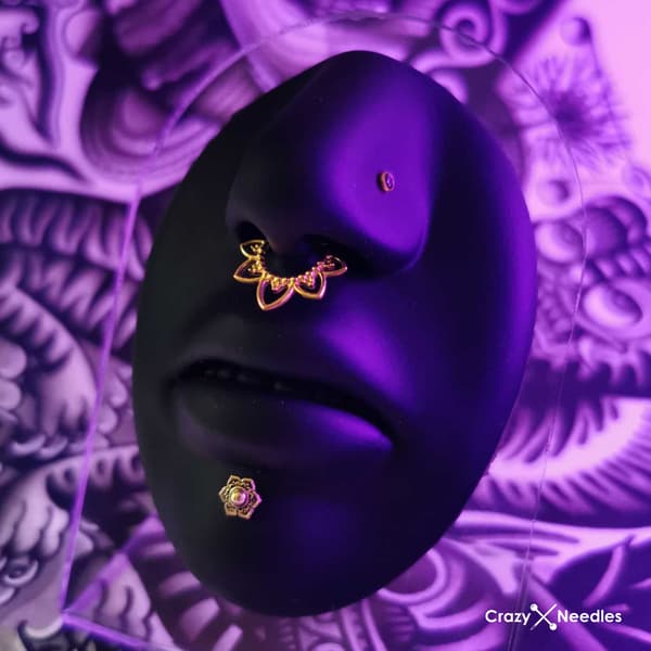 18K guldmössa - mandala - GD18K-008
