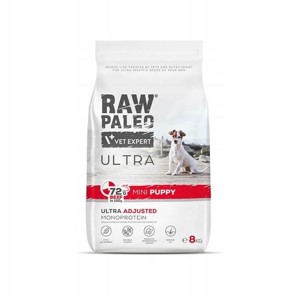 VetExpert Raw Paleo Mini Puppy 8 kg torrfoder för hundar