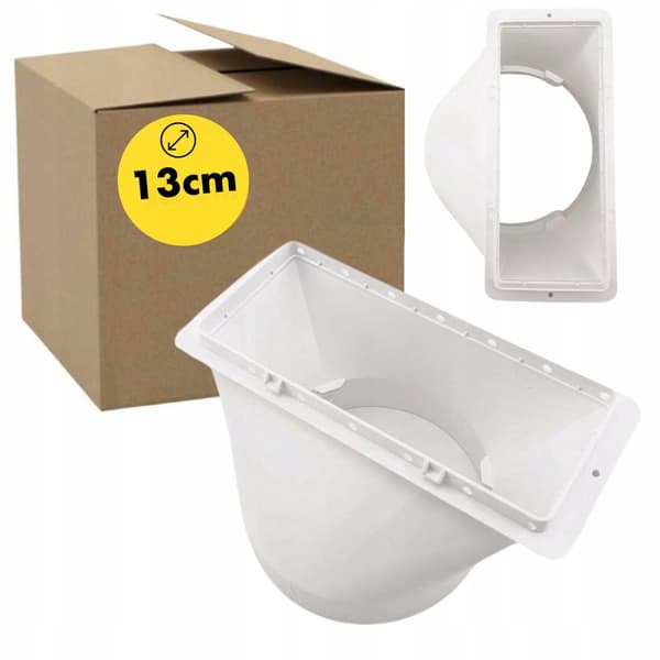 Röradapter för bärbar luftkonditionering - diameter 13 cm, rektangulär ände
