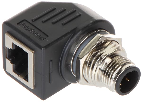 VINKLAD ADAPTER M12D-W/RJ45-G