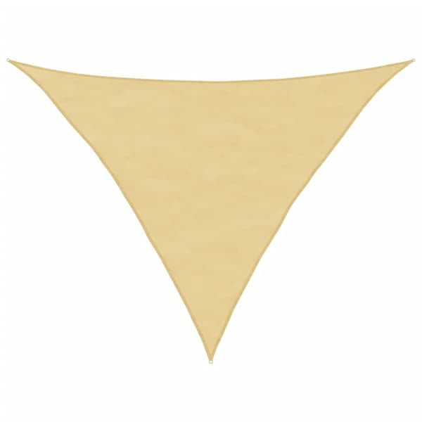 vidaXL solsejl, sand, 2,5x2,5x3,5 m, polyester