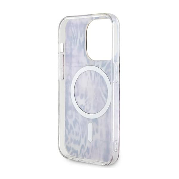 Guess Leopard MagSafe - iPhone 14 Pro cover (lyserød)