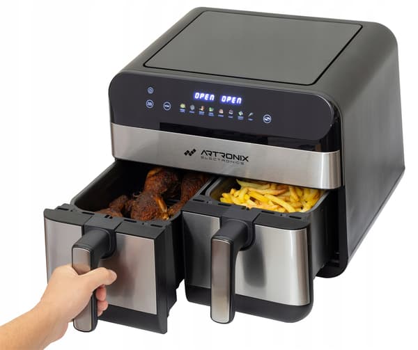 AF-667 dubbel metallfritös 9L
