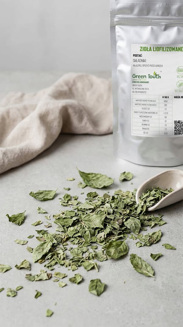 Frysetørret basil 30 g aromatisk som frisk frysetørret basil