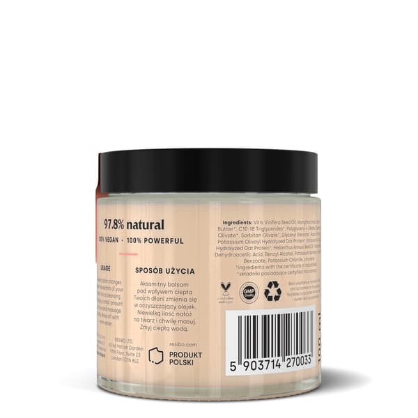 Resibo, Smelt Bort - balsam til fjernelse af makeup, 100 ml