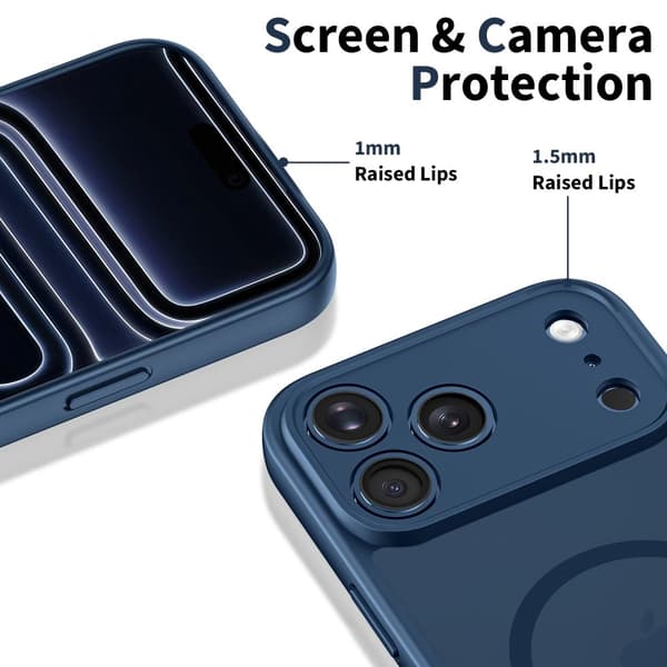 Tech-Protect basicmag magsafe iPhone 17 PRO MAX mat dybblå