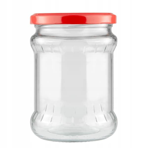 8x Glas 500 ml til MARMELADE, KONSERVERING, KØD, HONNING