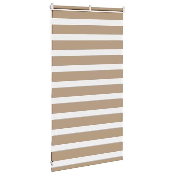vidaXL Zebrarullgardin, 80x100 cm, tygbredd 75,9 cm, polyester