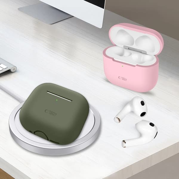 Tech-Protect Silikone Etui til Apple AirPods 4 - Sort