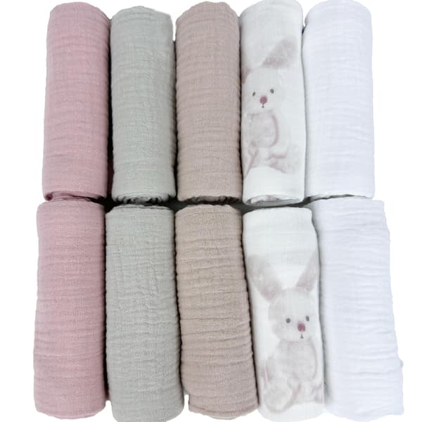 Plumeri Muslin Bleer Sæt med 10 Farver 50x30 cm