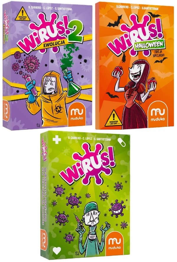 Muduko Game Set VIRUS + EVOLUTION + HELLOWEEN