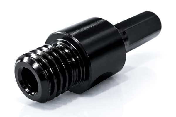 Adapter aksel for boremaskine M14 til Hex 3/8 titanium