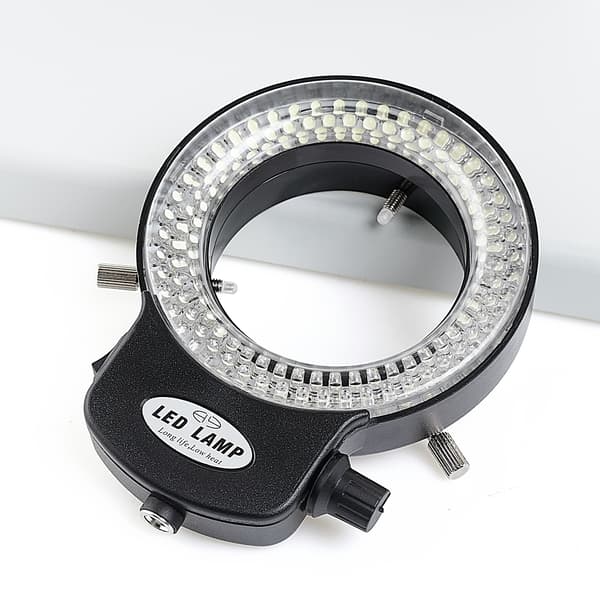 Justerbar 144x LED-belysning til mikroskop NY