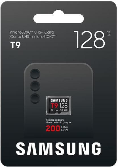 SAMSUNG T9 microSDXC UHS-I 128GB sort hukommelseskort