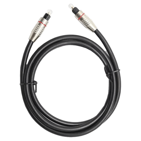Optisk kabel 200 cm Toslink ljudkabel 5 mm solid SPDIF digital 2 meter