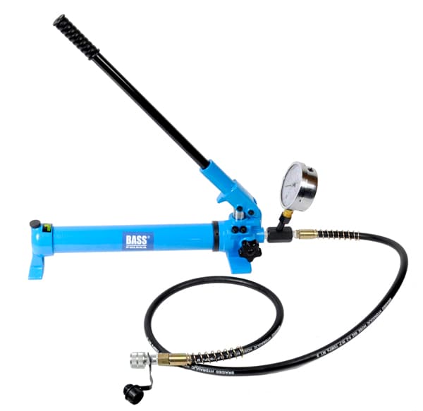 Hydraulpump för cylindrar 700 bar, manometer