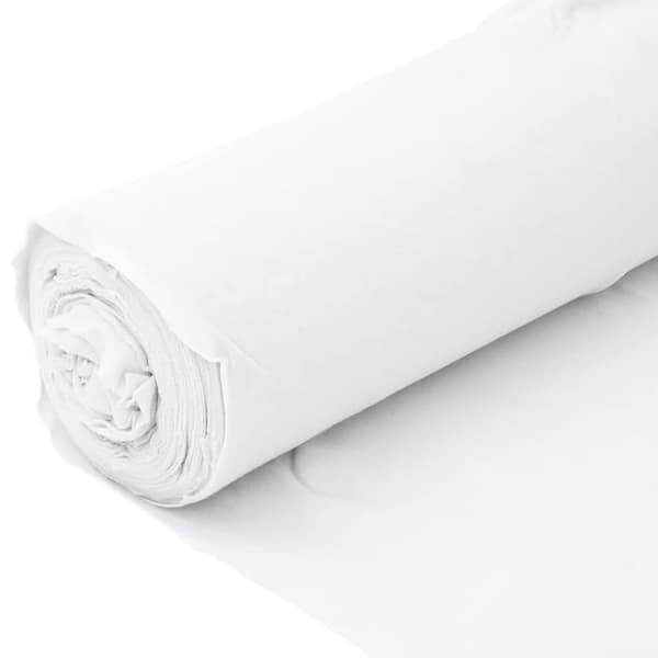 vidaXL geotekstil, hvid, 1x10 m, polyesterfiber