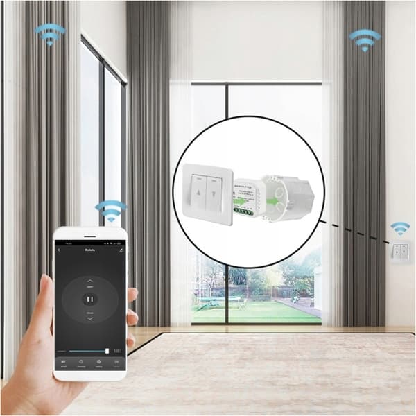 RTX TUYA WiFi + RF MINI rulleportsstyringsmodul