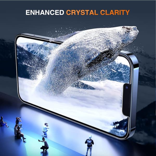 3x Härdat glas för iPhone 13 Pro Max/14 Pro Max med högt skydd