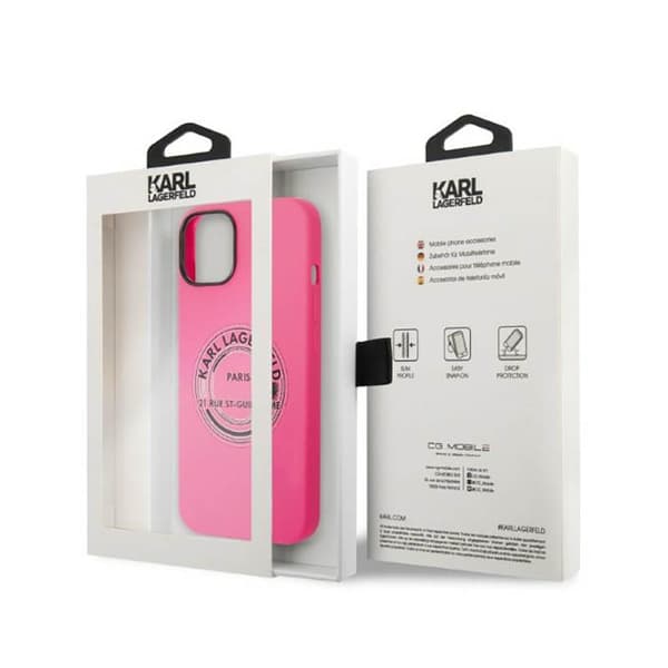 Karl Lagerfeld Silikone RSG - iPhone 14 Plus Etui (Pink)