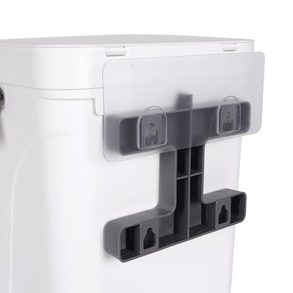 Hängande vit sopbehållare 10 l