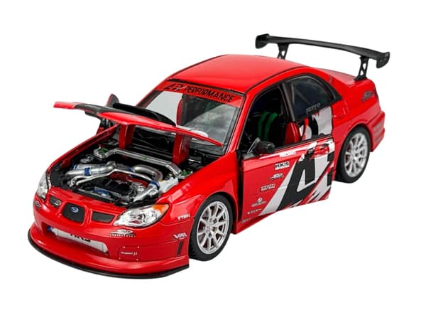WELLY SUBARU IMPREZA WRX STI APR PERFORMANCE VERSION RØD 1:24 22487